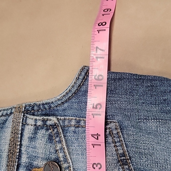 RARE Vintage MaxAzria Size XXS Denim Sleeveless Vest, Gently Used Condition - Picture 6 of 11